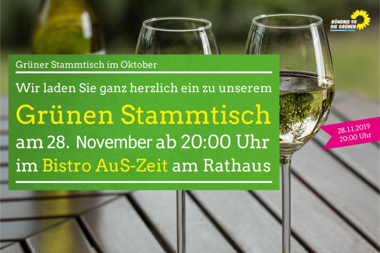 November – Stammtisch der Wesselinger Grünen